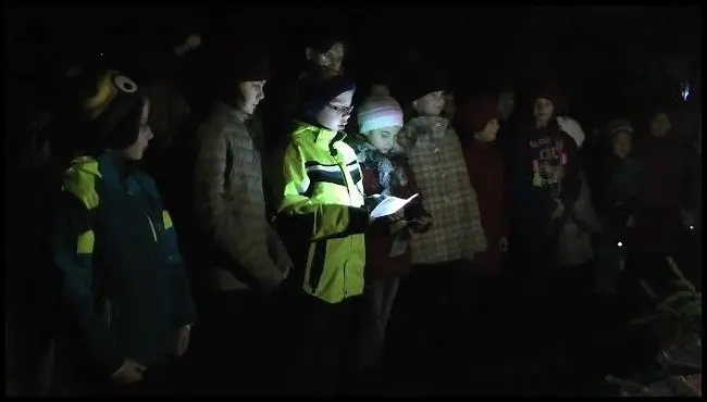 Adventi gyertyagyújtás Nagyajtán, 2017