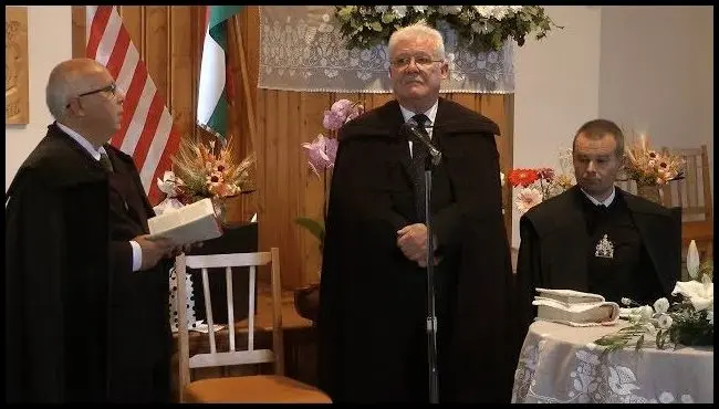 Kiss Alpár baróti unitárius lelkész kibúcsúzó istentisztelete