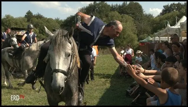 2025, Attila Ugron and the Transylvanian Association of Horse Stuntmen Szekler horseman with a Szekler horse